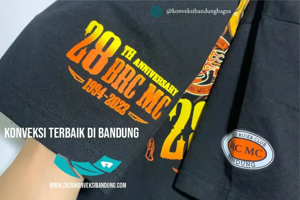 Contoh produk kaos custom dari Zaeni Konveksi Bandung